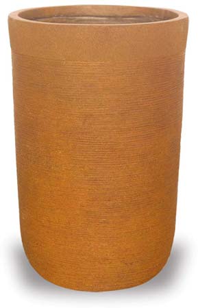 Tall Round Fiberclay Planter