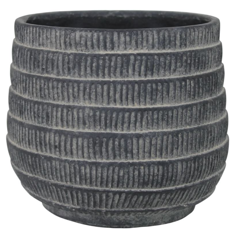 Cyrus Black Cement Planter