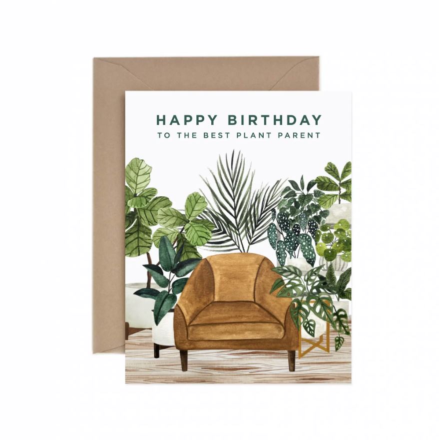Happy Birthday Best Plant Parent Card