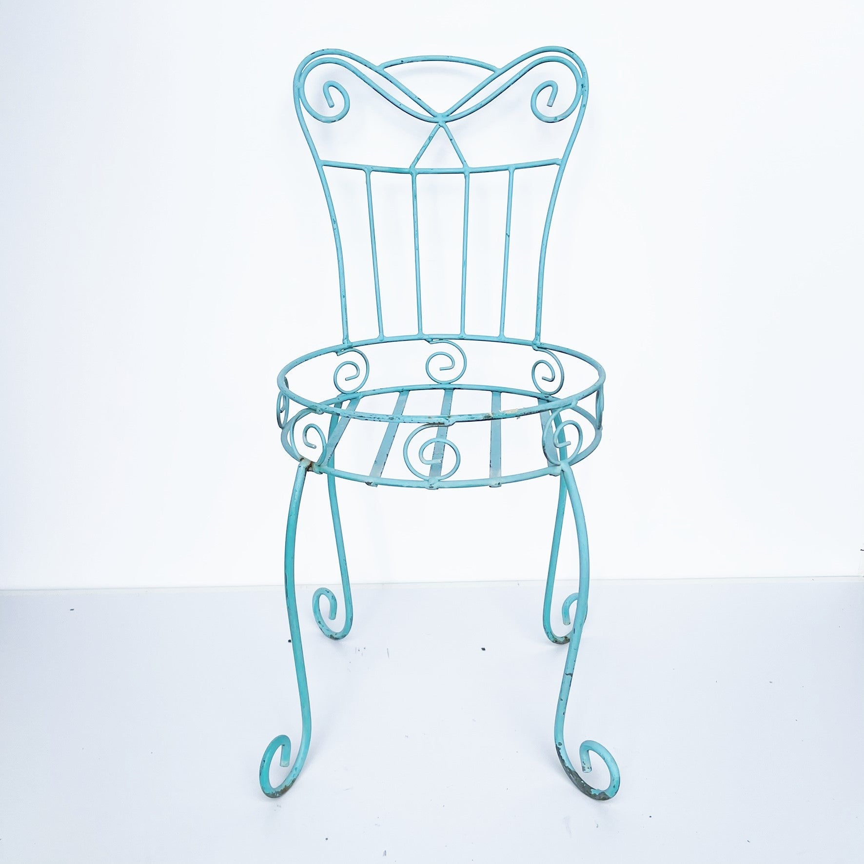 Outdoor Metal Chair Plant Stand
