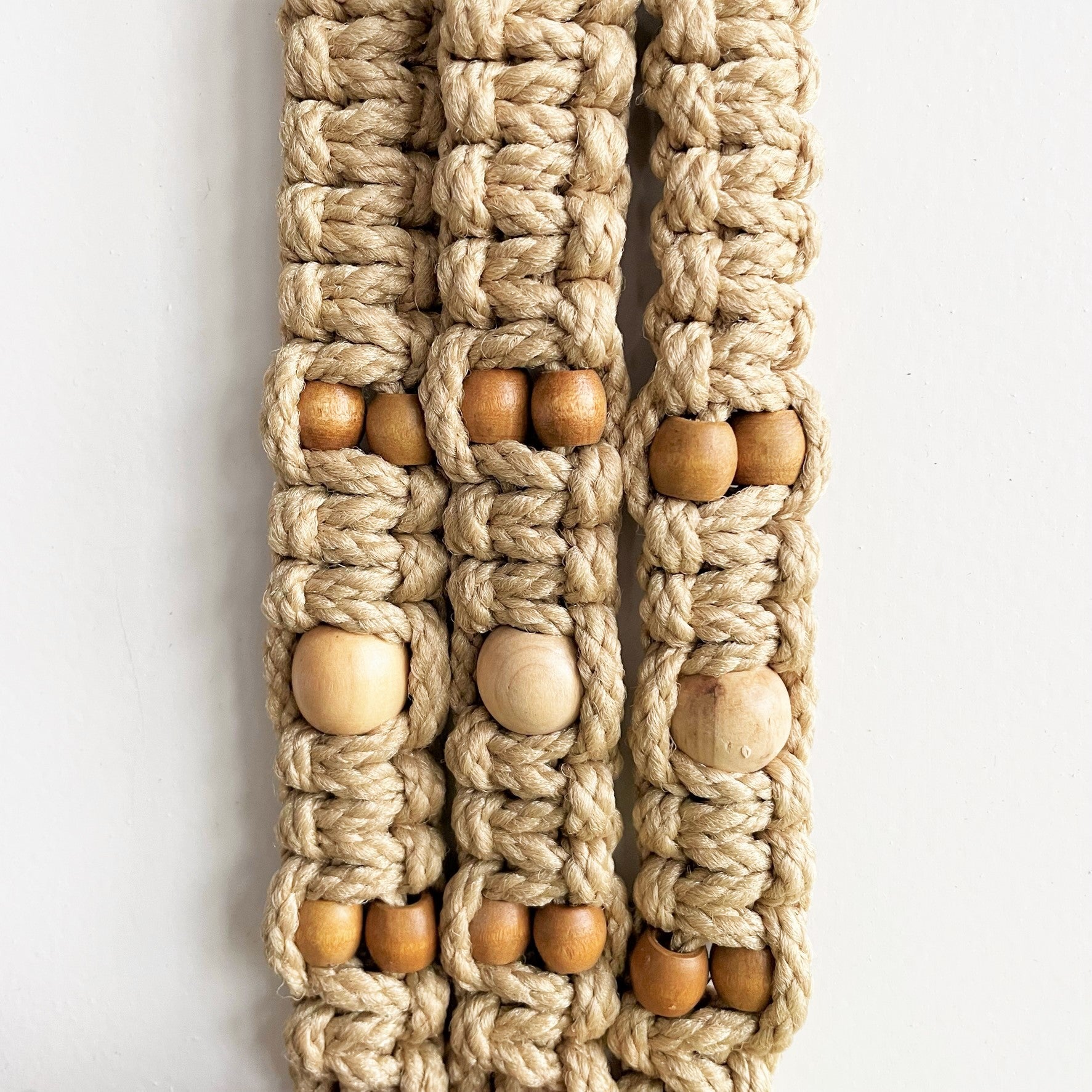 Twisted Sisters Beaded Macramé Plant Hanger
