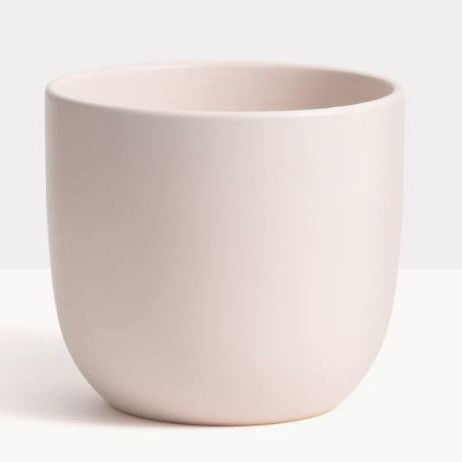 Light Pink Contour Ceramic Planter