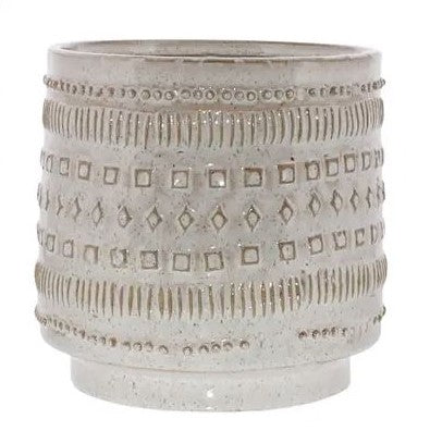 Peruvian Patterned Ceramic Planter
