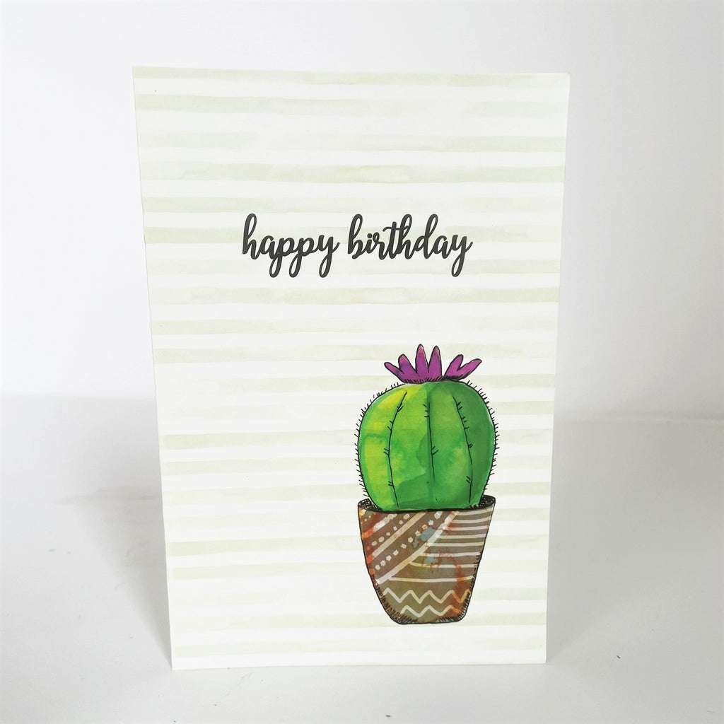Happy Birthday Card Cactus