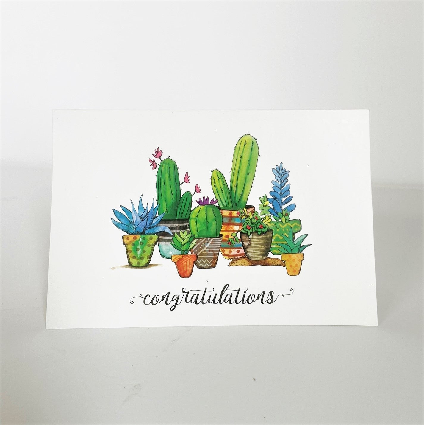 Congratulations - Succulents & Cacti Card