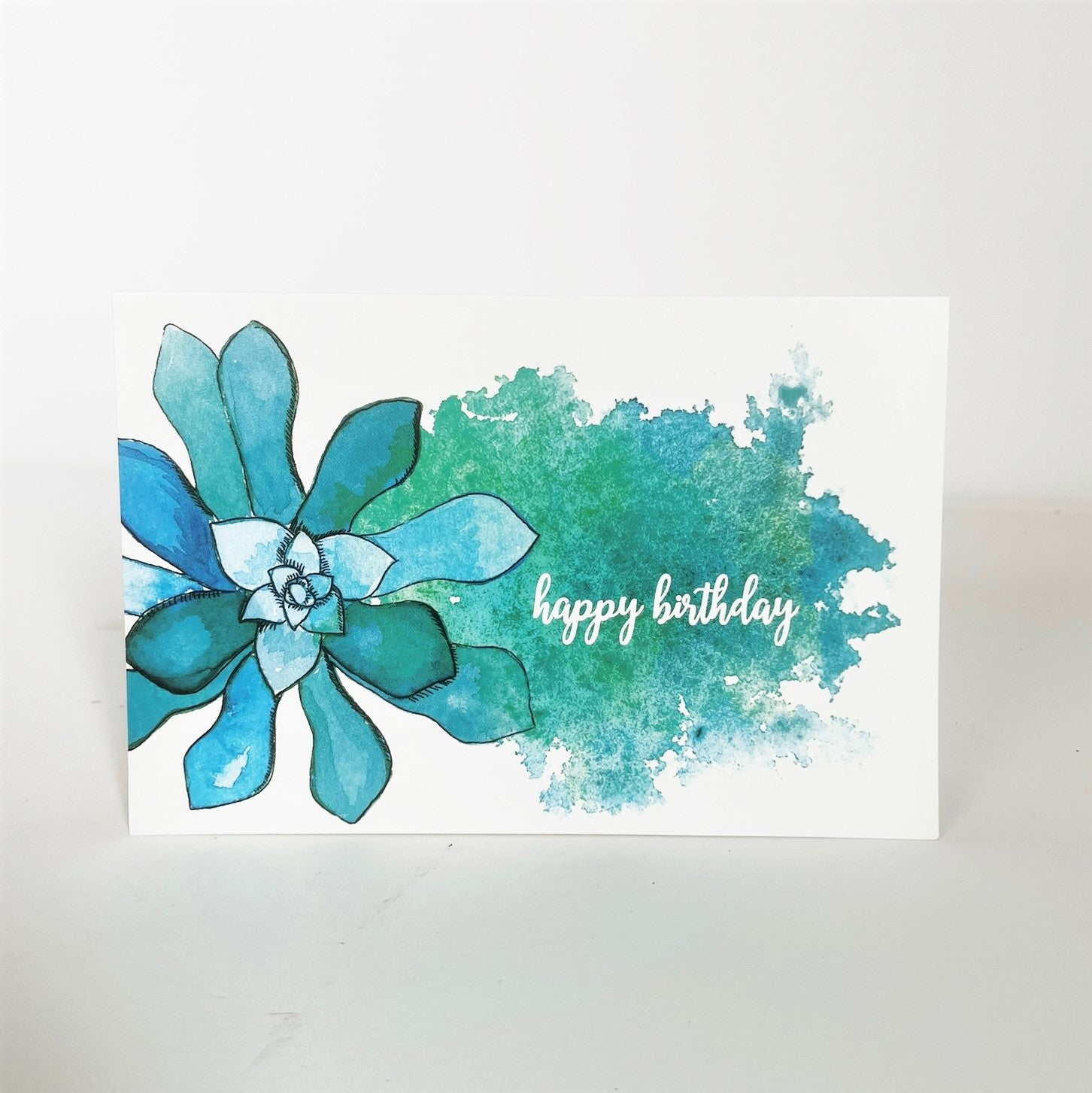 happy birthday succulent Happy Birthday Card Succulent