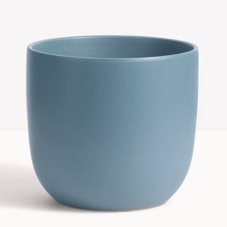 Blue Contour Ceramic Planter