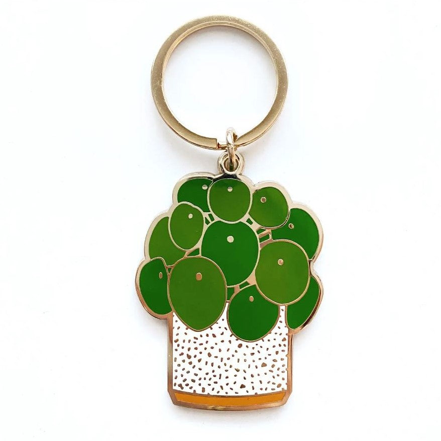 Pilea Keychain