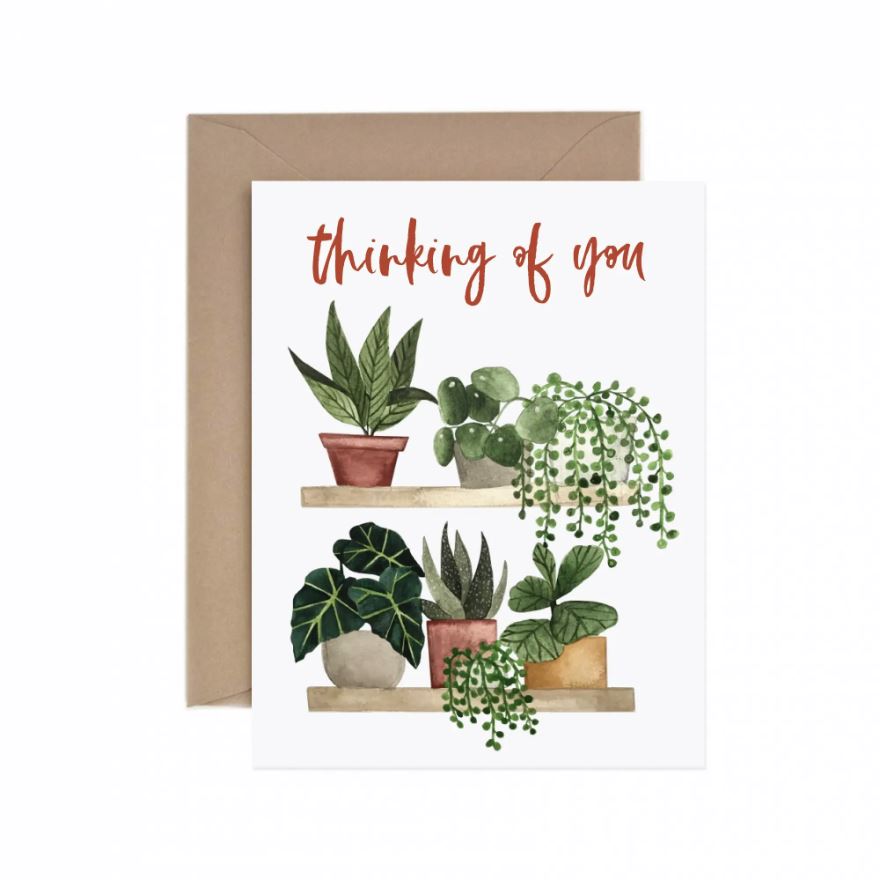 Thinking of You Plant Shelf Card