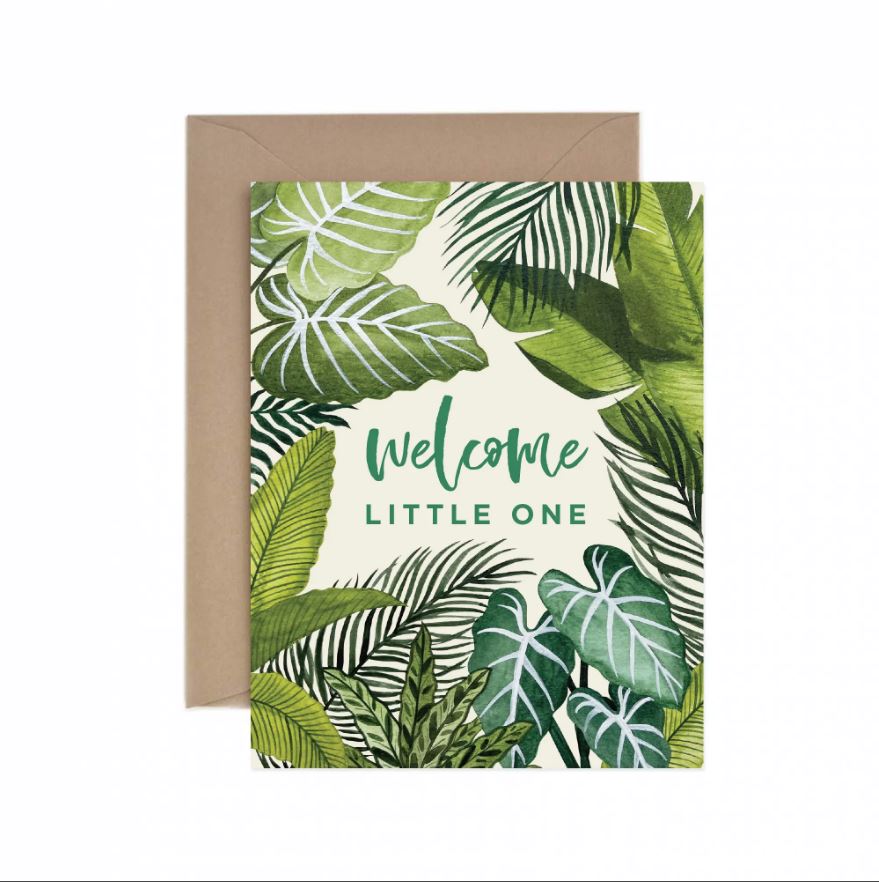 Welcome Little One Foliage Card