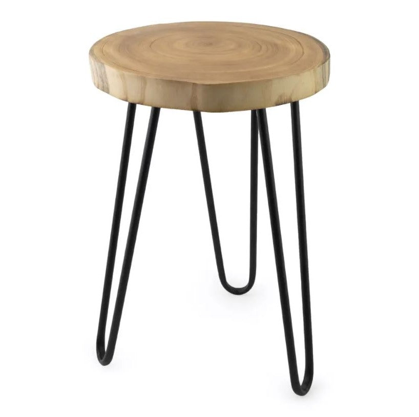 Wooden Plant Stand with Hairpin Legs 21"