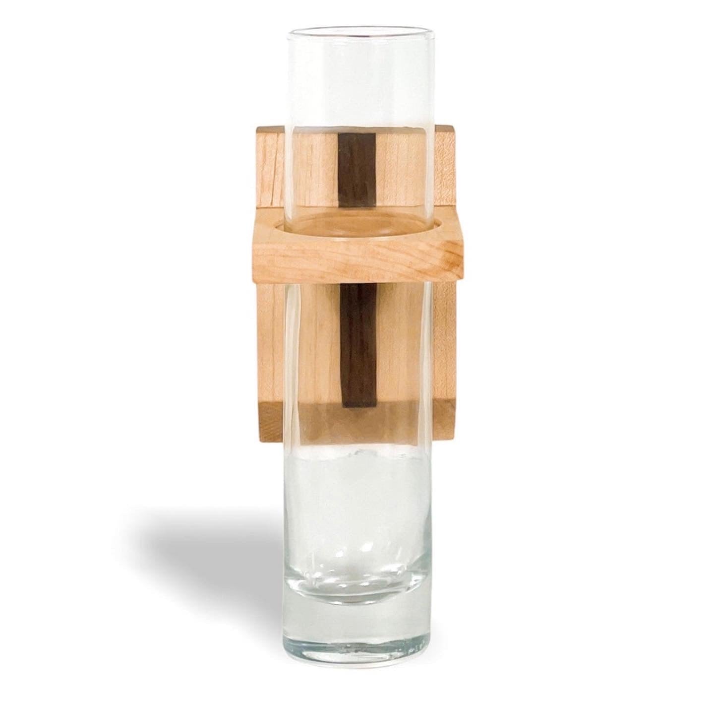 Modern Botanical Wooden Wall Propagation Hanger
